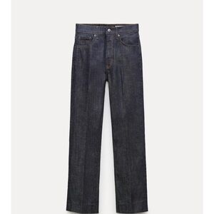 Zara High Waist Cropped Bootcut Jeans